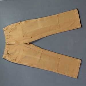 Carhartt Pants Men's 35x30 Brown Double Knee Relaxed Fit Duck Canvas 10098-211